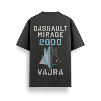 Vajra Black Oversized 240 GSM Tee
