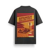 Spanish GP Black Oversized 240 GSM Tee