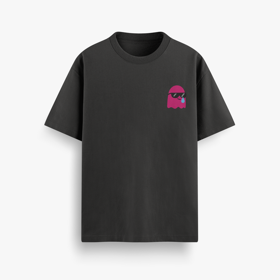 Kabhi Khushi Mostly Gham Black Oversized 240 GSM Tee