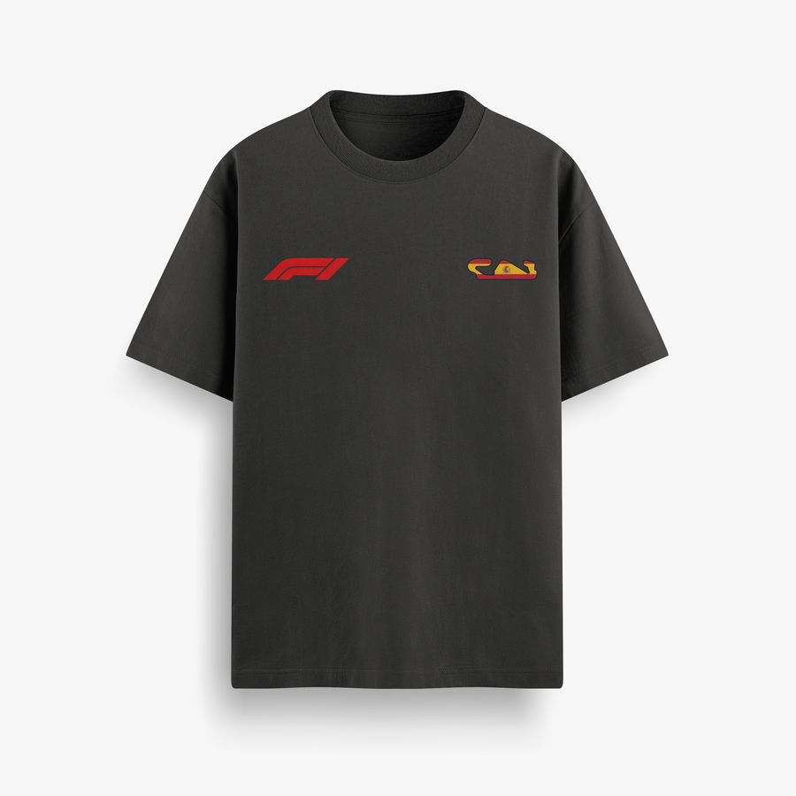 Spanish GP Black Oversized 240 GSM Tee