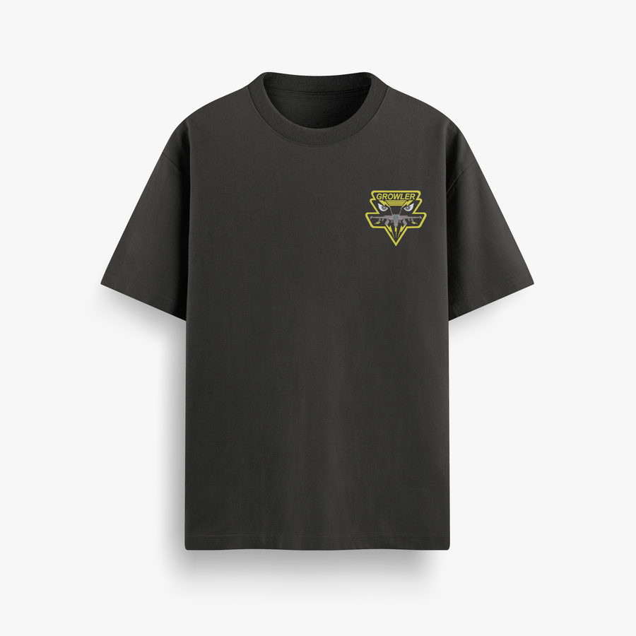 Boeing EA-18G Growler Black Oversized 240 GSM Tee