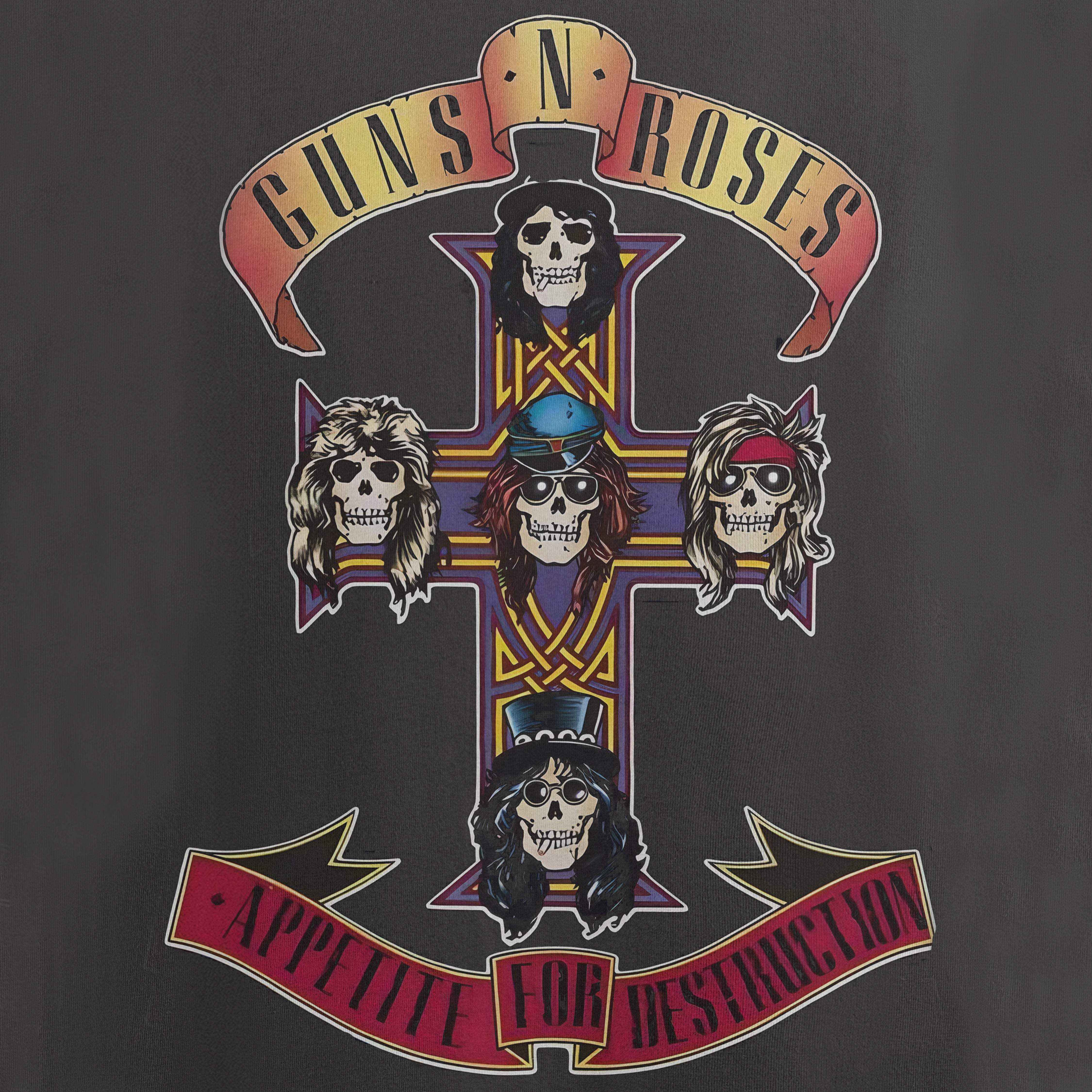 Guns N' Roses - Welcome To The Jungle Oversized 240 GSM Tee