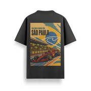 São Paulo GP Black Oversized 240 GSM Tee