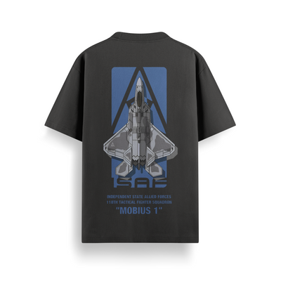 Mobius 1 Black Oversized 240 GSM Tee