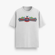 Horn Kills Peace White Oversized 240 GSM Tee