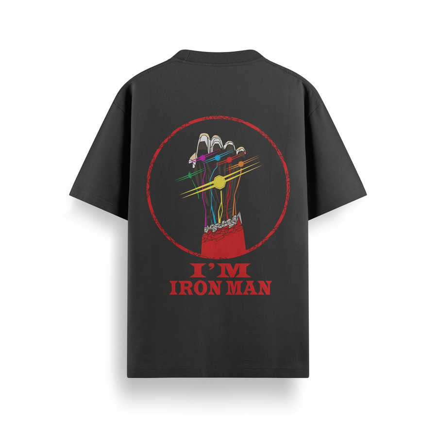 I Am Iron Man Oversized 240 GSM Tee