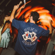 Guns N Roses Nightrain Navy Oversized 240 GSM Tee