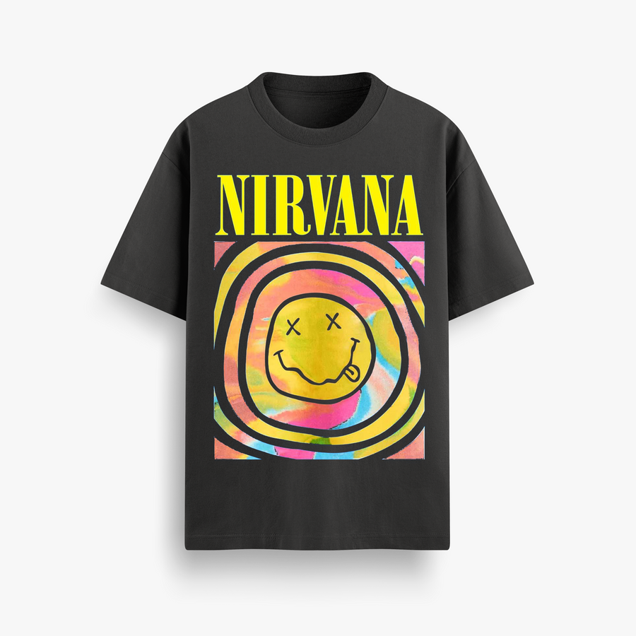 Nirvana – Smiley Swirl Tee