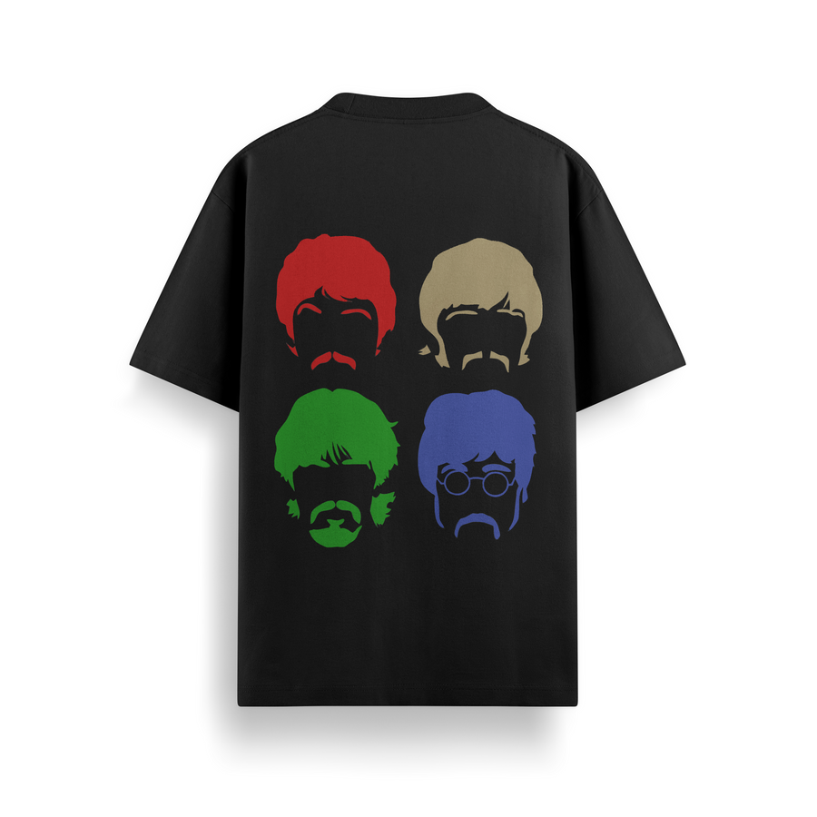 The Beatles – Pop Icons Tee (Black Edition)