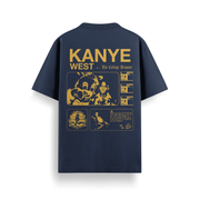 College Dropout Navy Oversized 240 GSM Tee