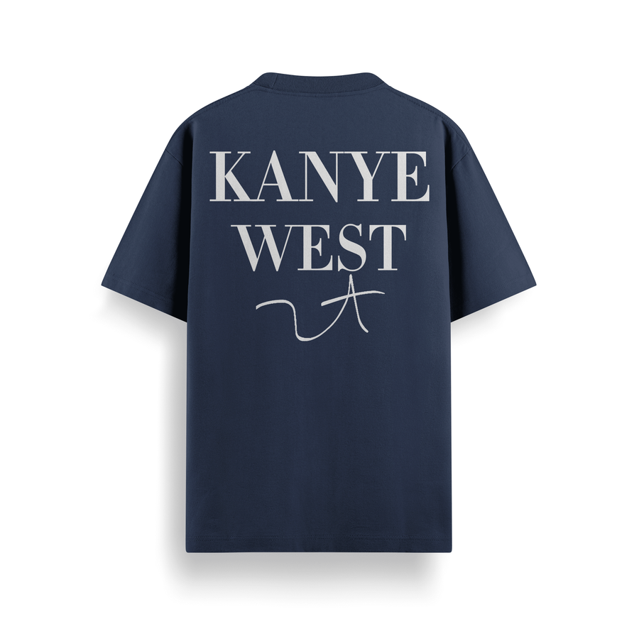 Kanye Signature Navy Oversized 240 GSM Tee