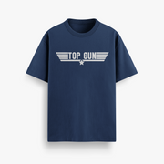 Because I Was Inverted Navy Oversized 240 GSM Tee