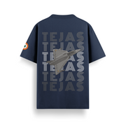 Tejas Squadron Navy Oversized 240 GSM Tee