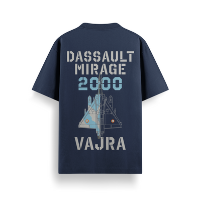 Vajra Navy Oversized 240 GSM Tee