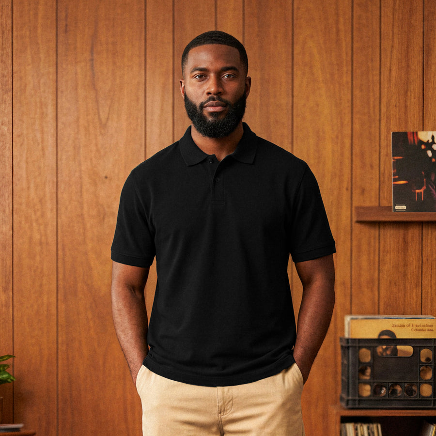 Classic Black 240 GSM Polo