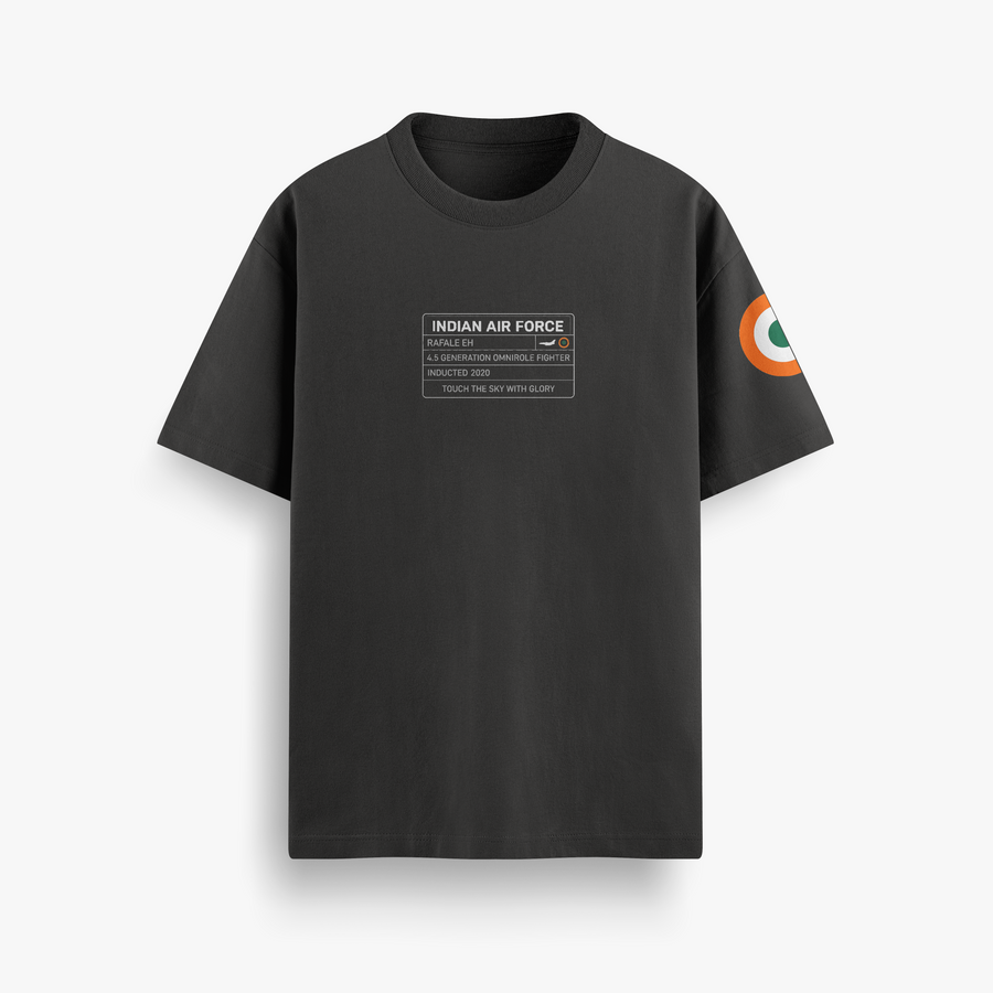 Rafale Spearhead Black Oversized 240 GSM Tee