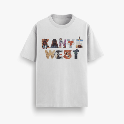 Kanye Masterpiece White Oversized 240 GSM Tee