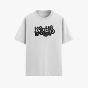 Kanye Bubble Logo White Oversized 240 GSM Tee