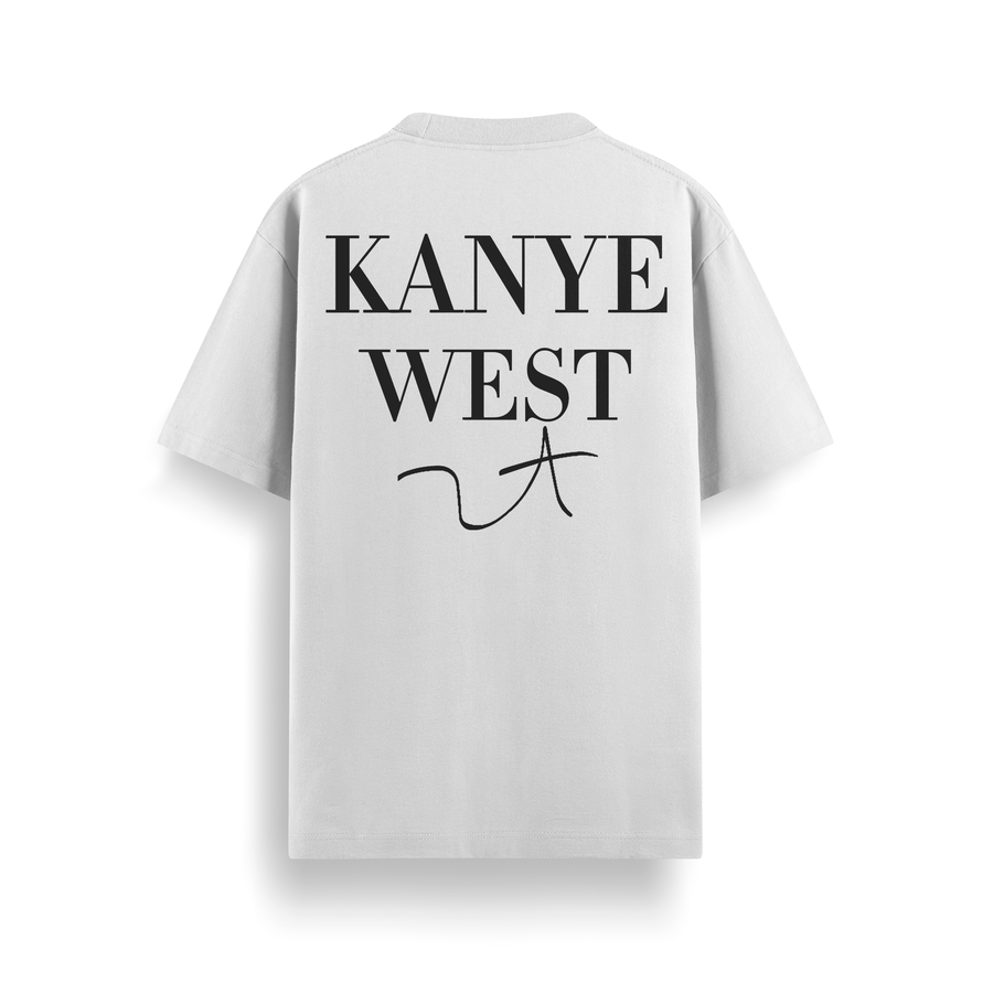 Kanye Signature White Oversized 240 GSM Tee