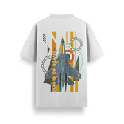 Sukhoi Su-30MKI Deco Off White Oversized 240 GSM Tee