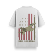 Growler Flag Off White Oversized 240 GSM Tee