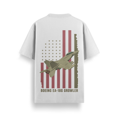 Growler Flag Off White Oversized 240 GSM Tee