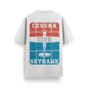 Cessna Skyhawk Off White Oversized 240 GSM Tee