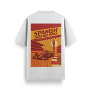 Spanish GP Off White Oversized 240 GSM Tee