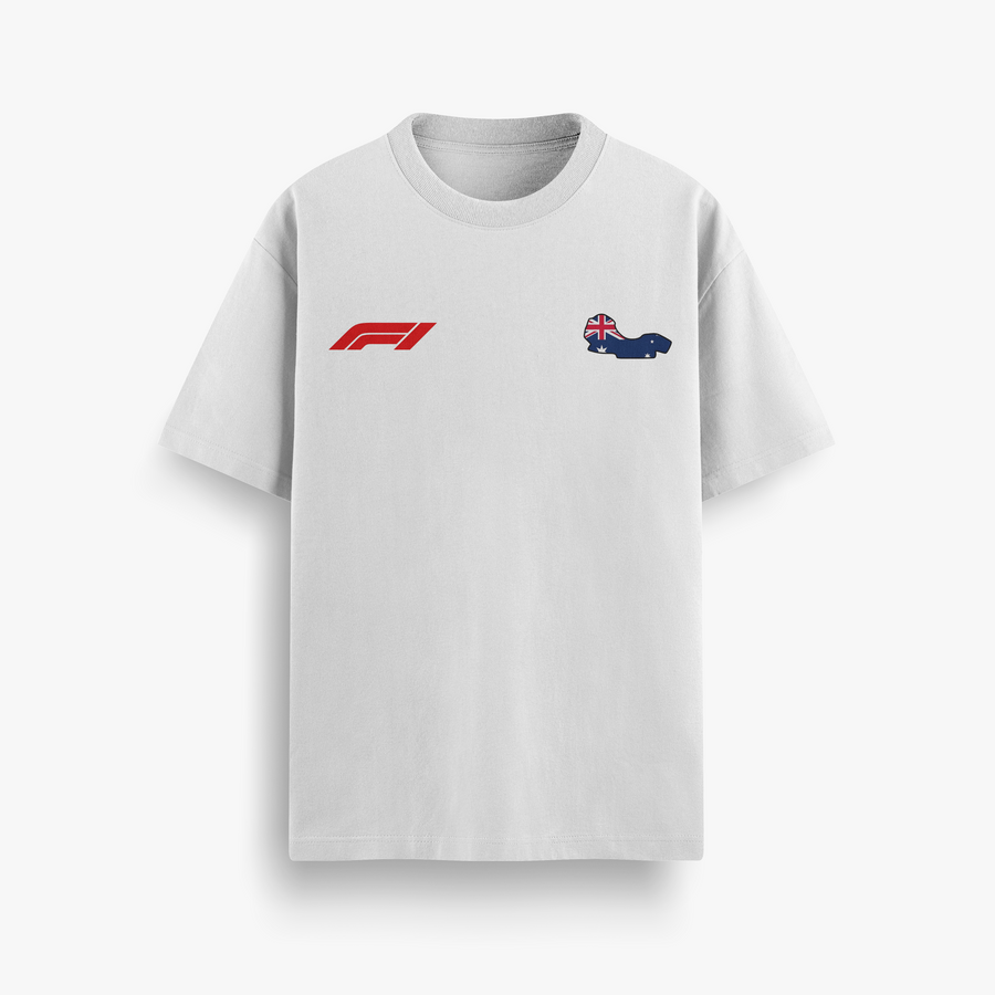 Australian GP Melbourne Off White Oversized 240 GSM Tee