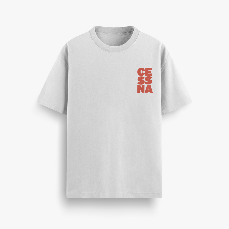 Cessna Skyhawk Off White Oversized 240 GSM Tee