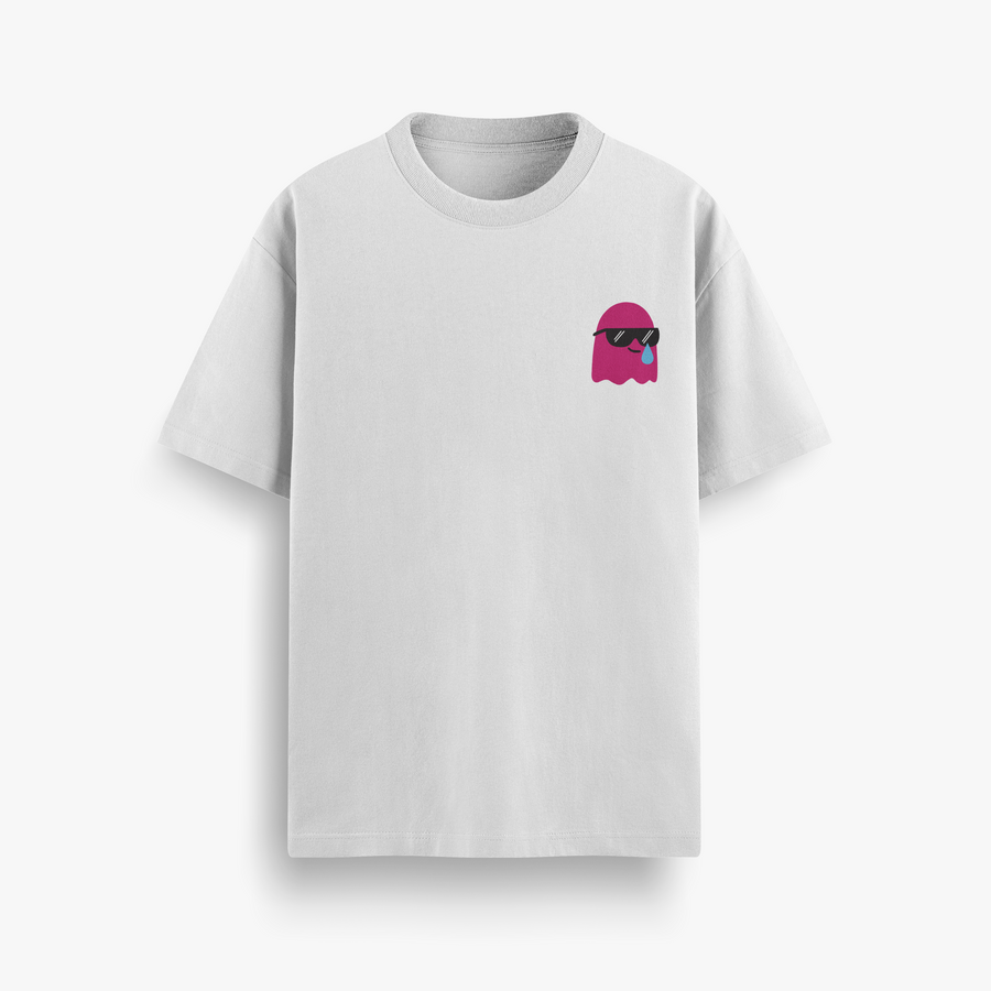 Kabhi Khushi Mostly Gham Off White Oversized 240 GSM Tee